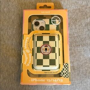 MVMT Green and Cream Checkered iPhone Case